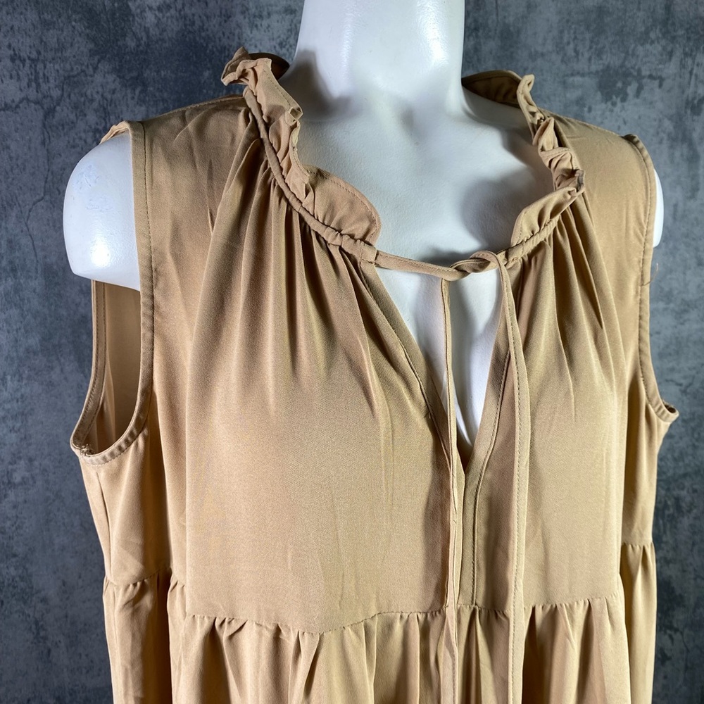 Camel Color Long Dress - Picture 2 of 3